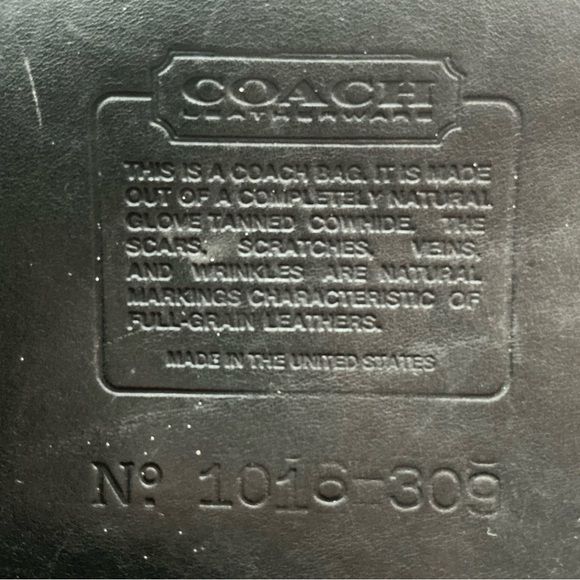 Coach VINTAGE 1990 Black Shoulder Bag - Picture 5 of 6
